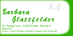 barbara glattfelder business card